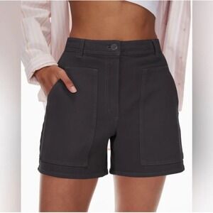 Wilfred Free Utility Shorts Size 2 Black High Waisted Pockets‎ Casual